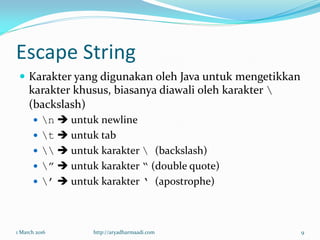 String Dan Array | PDF