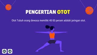 Otot Tubuh orang dewasa memiliki 40-50 persen adalah jaringan otot.
PENGERTIAN OTOT
 