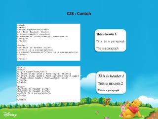 CSS : Contoh
 