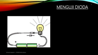MENGUJI DIODA
Ahmad Haidaroh - STIKOM Artha Buana
11
 