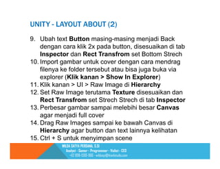 Pembuatan AR Menggunakan Unity dan Vuforia | PDF