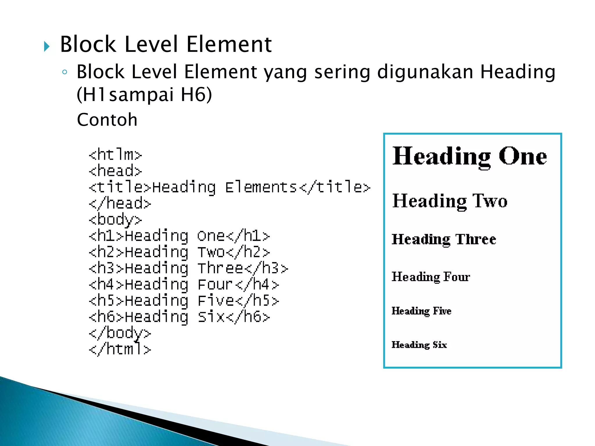 Belajar Web HTML – Modul 4 List | PPTX