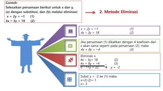 Pertemuan 4 sistem persamaan linier | PPT