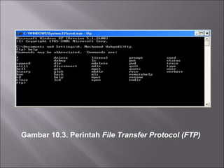 Gambar 10.3. Perintah  File Transfer Protocol (FTP) 