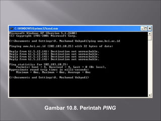 Gambar 10.8. Perintah  PING 