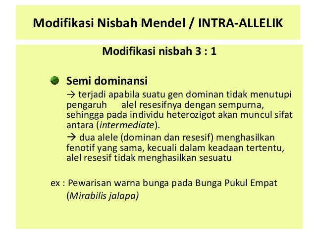 Pertemuan 5. interaksi alelik dan epistasisDasar-dasar ...