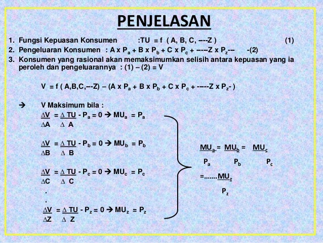 Teori Perilaku Konsumen
