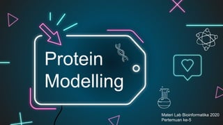 Protein
Modelling
Materi Lab Bioinformatika 2020
Pertemuan ke-5
 