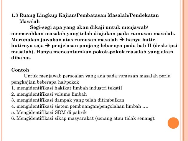 Contoh Rumusan Masalah Karya Ilmiah - Aneka Macam Contoh