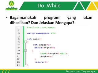 Pertemuan 5 Perulangan (Looping) | PDF