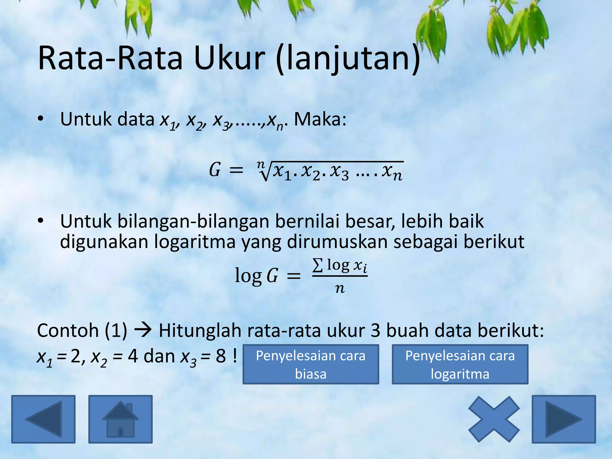 Ukuran Pemusatan dan Letak Data | PPTX