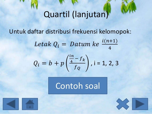 Ukuran Pemusatan dan Letak Data