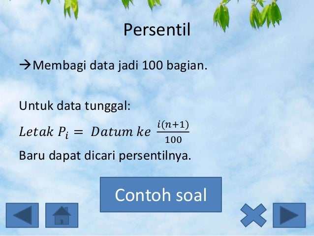 Ukuran Pemusatan dan Letak Data