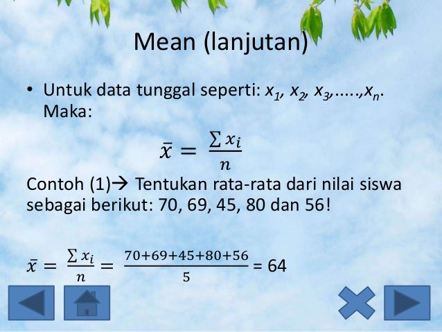 Pertemuan 5 Ukuran Pemusatan Dan Letak Data