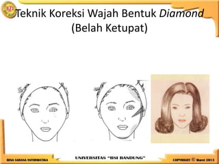 Teknik Koreksi Wajah Bentuk Diamond
(Belah Ketupat)
 