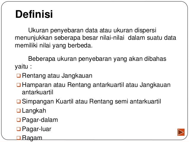 Ukuran Penyebaran Data