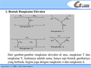 Analisa Rangkaian Ekivalen Star & Delta: Konversi dan Penyederhanaan | PPT