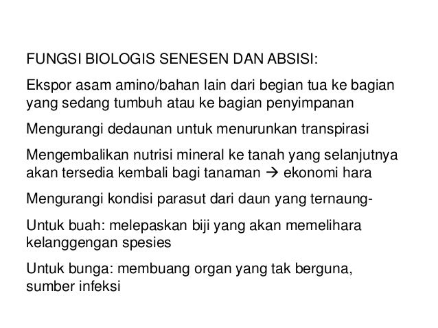 Pertemuan 6 (senesens & absisi)