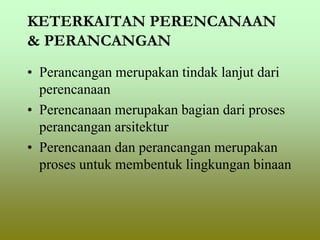 PERTEMUAN 7 Perencanaan dan Perancangan dalam Arsitektur.ppt