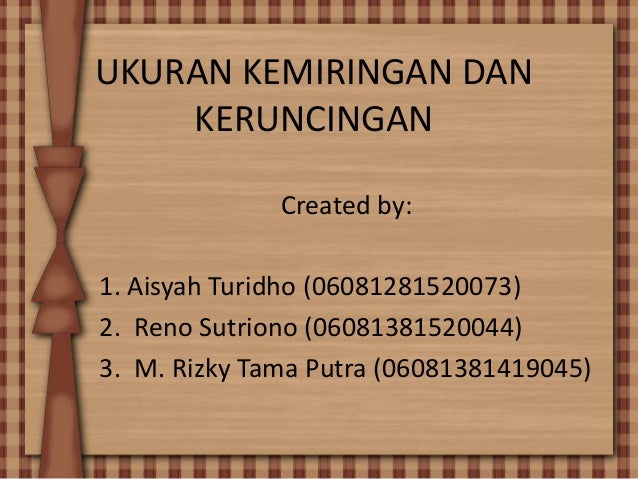 Ukuran Kemiringan Data