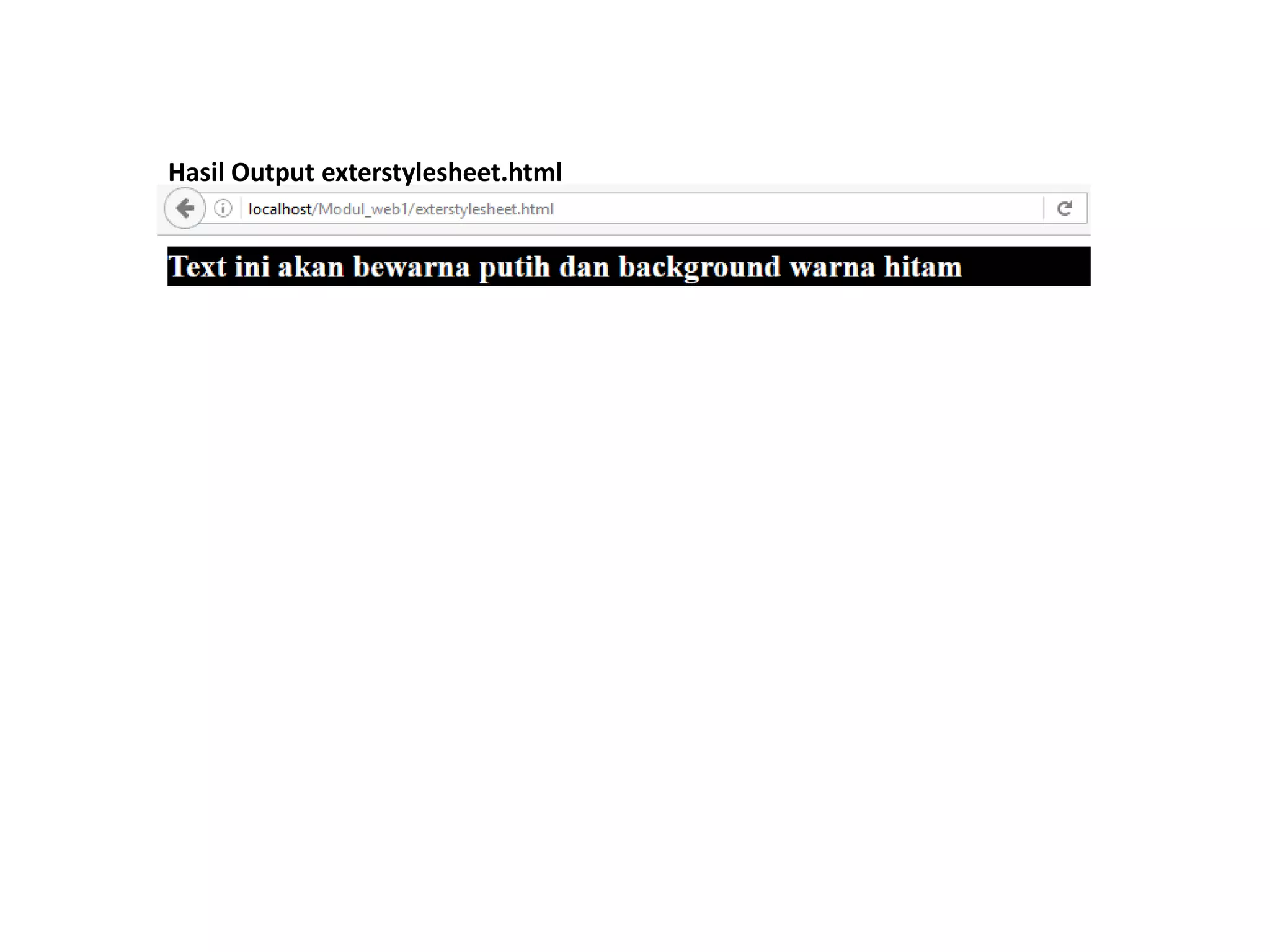 Hasil Output exterstylesheet.html
 