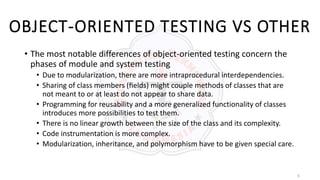Object Oriented Testing | PPTX