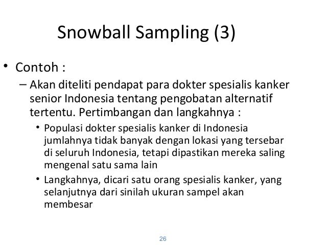 Pertemuan 9 Teknik Sampling