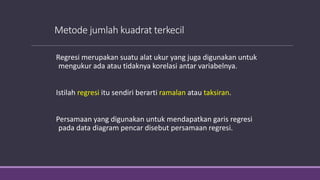 STATISTIKA DAN PROBABILITAS - ANALISIS REGRESI DAN KORELASI | PPT