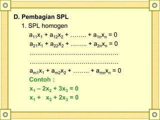 Pertemuan 9 dan 10 - Sistem Persamaan Linear.ppt
