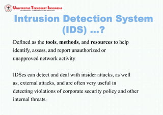 Pertemuan 9 intrusion detection system