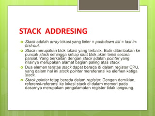 Pertemuan 9 pengalamatan | PPTX