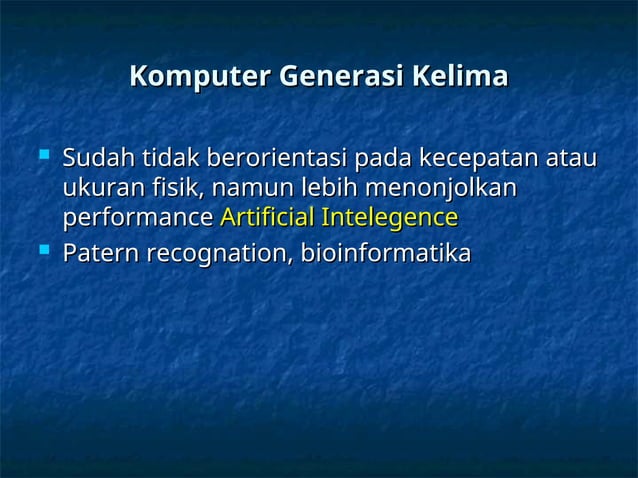 Pengantar Organisasi dan Arsitektur Komputer Pertemuan I | PPT