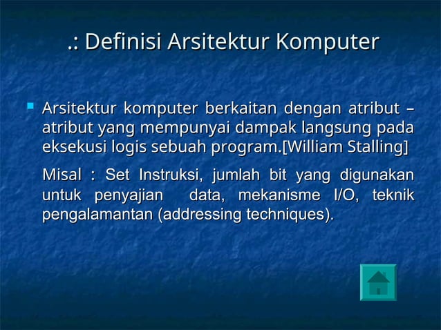 Pengantar Organisasi dan Arsitektur Komputer Pertemuan I | PPT