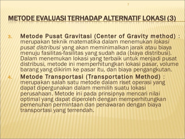 Pertemuan Ke 2 Lokasi Pabrik