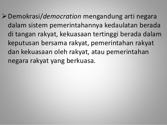 Demokrasi Indonesia