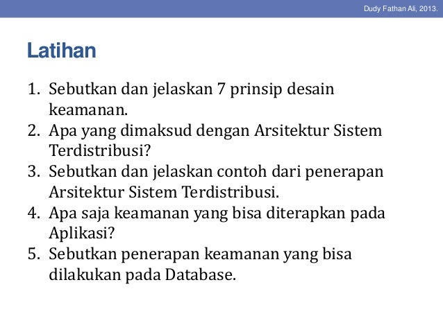 Information System Security - Konsep dan Kebijakan Keamanan