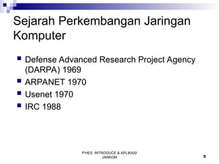 PERTEMUAN KE 1 PENGENALAN JARINGAN KOMPUTER | PPT