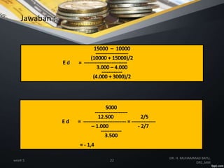weeK 5 22
DR. H. MUHAMMAD BAYU,
DRS.,MM
Jawaban :
 