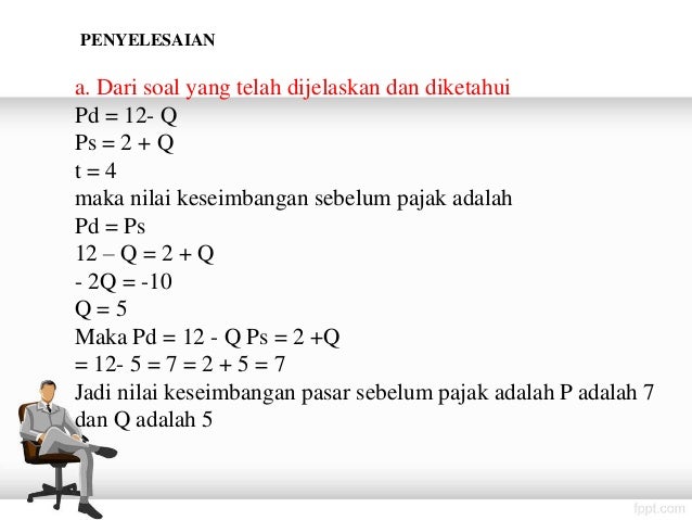 Pertemuan Vi Pengaruh Pajak Dan Subsidi