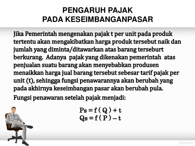 Pertemuan Vi Pengaruh Pajak Dan Subsidi