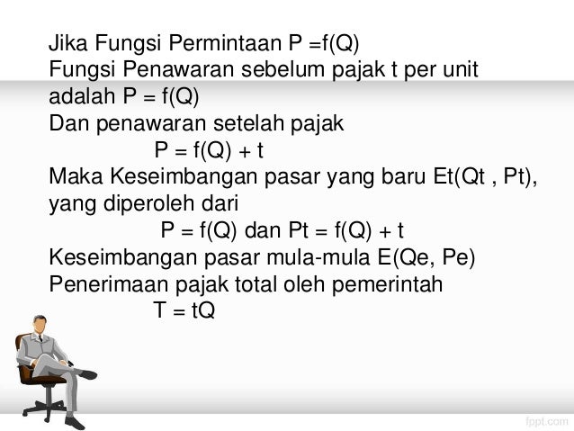 Pertemuan Vi Pengaruh Pajak Dan Subsidi