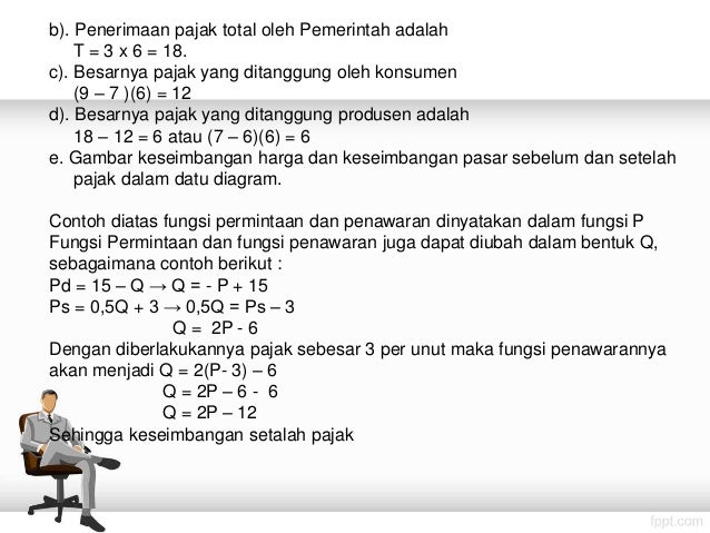 Pertemuan Vi Pengaruh Pajak Dan Subsidi