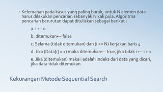 Sequential Search | PPTX