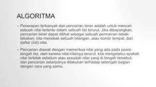 Binary Search pada Java | PPT