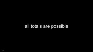 all totals are possible
175
 
