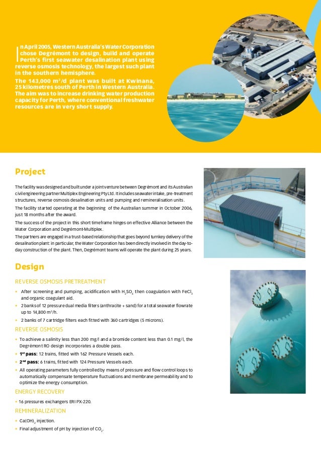 Perth seawater desalination plant (wa)