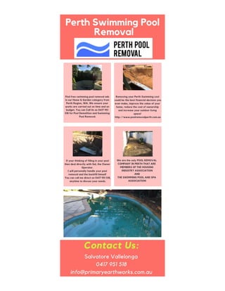 Perth Swimming Pool Removal