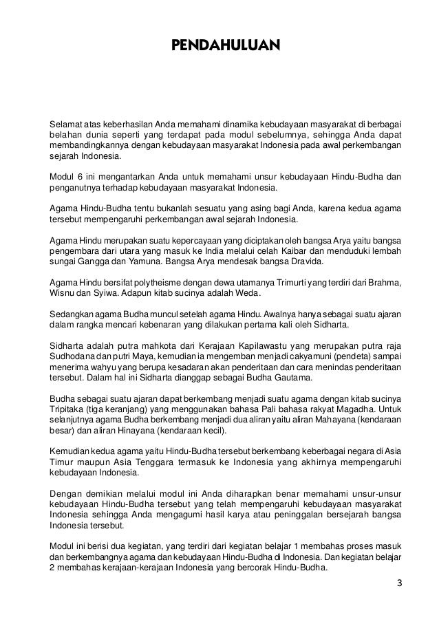 Pertumbuhan Dan Perkembangan Agama Serta Kebudayaan Hindu Budha Di In