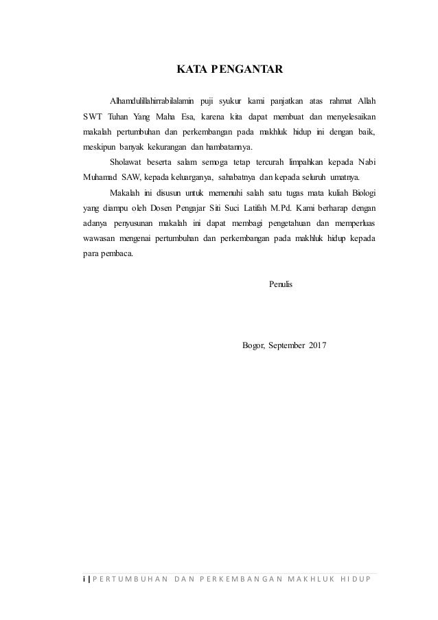 Pertumbuhan Dan Perkembangan Pada Makhluk Hidup