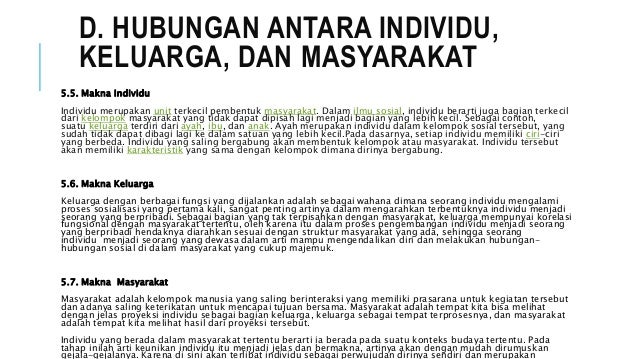 Pertumbuhan individu, fungsi keluarga, individu,